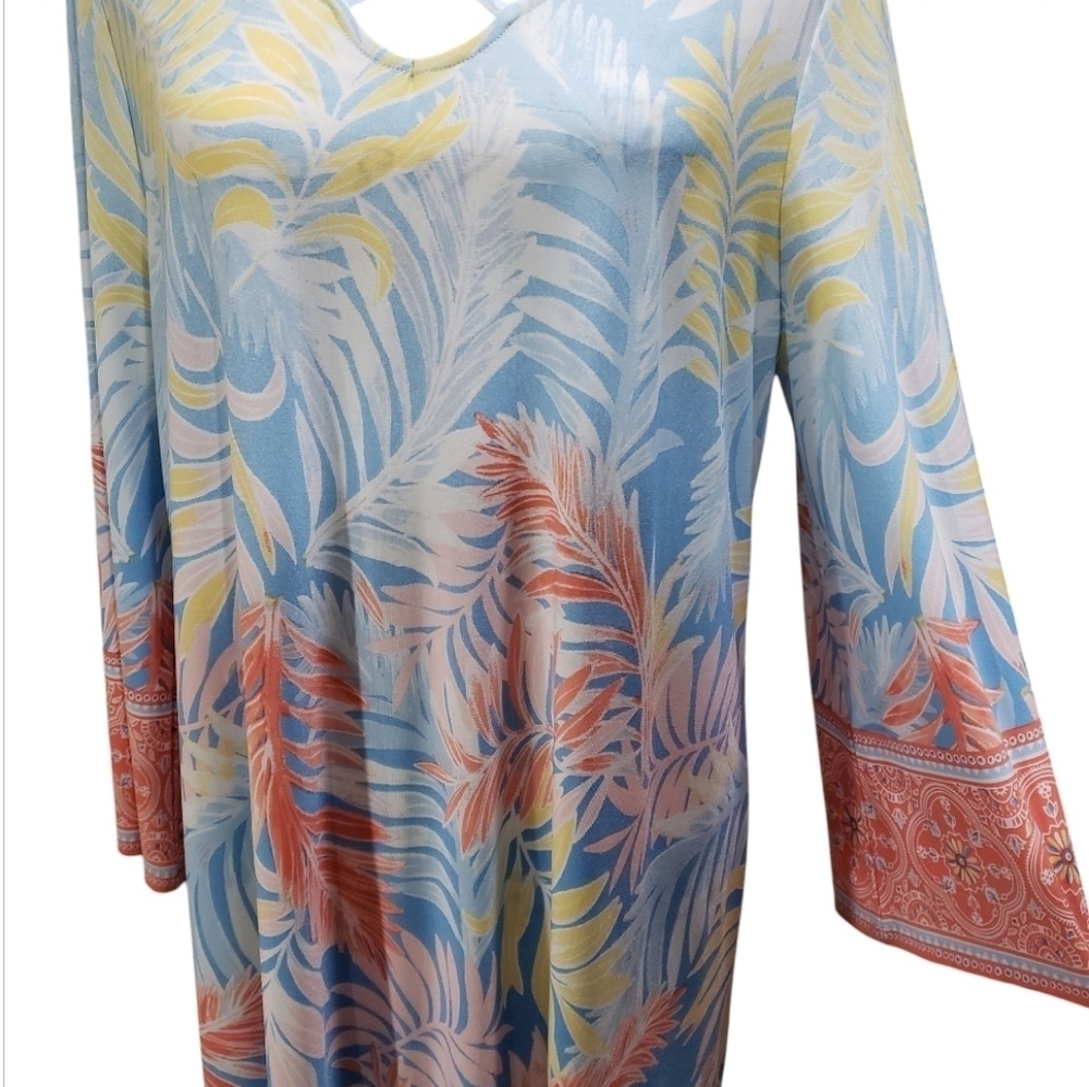 Ruby Rd. Dress With Criss-cross Neckline Detail - Picture 2 of 5